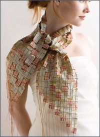 Mosaic silk scarf for beautiful necks!