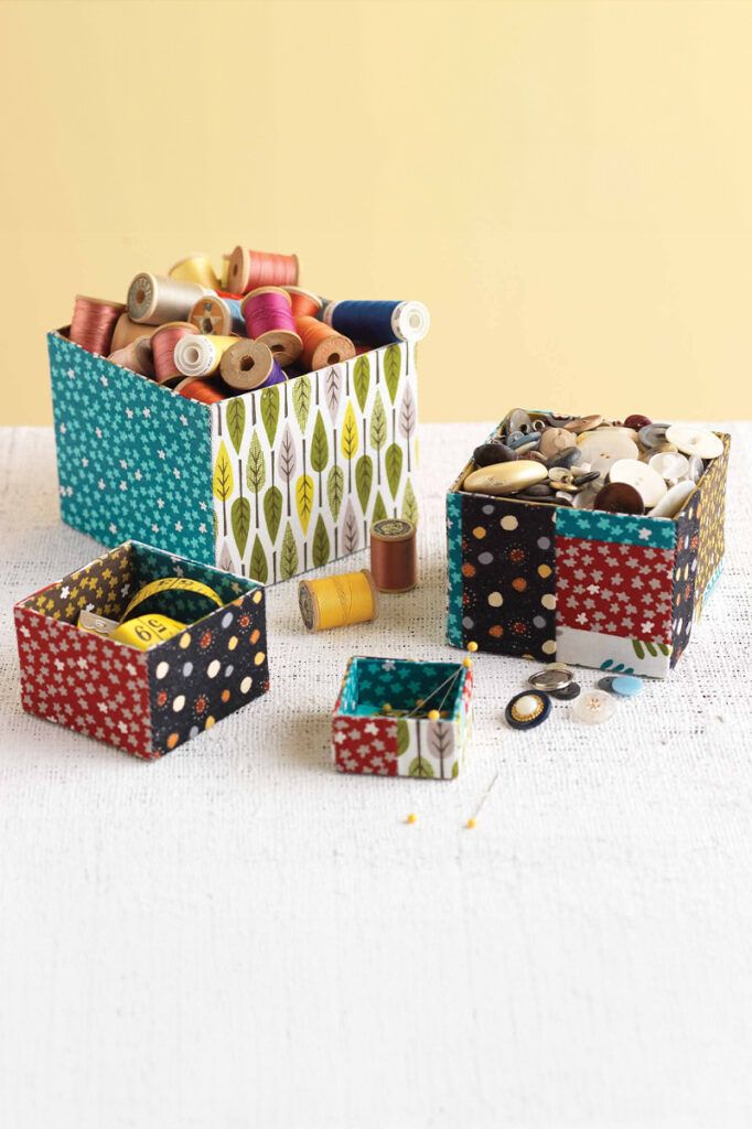 Nested Storage Boxes Pattern Download - Sew Daily