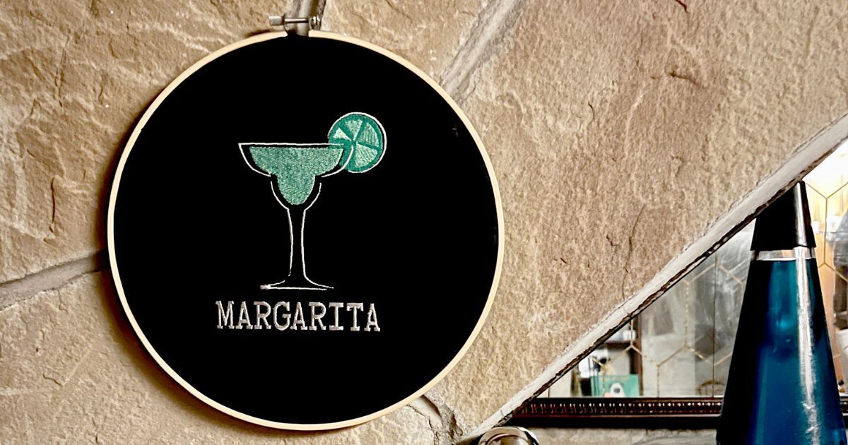 LARGE MARTINI Embroidery Design