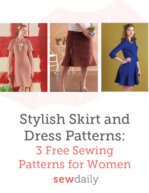 Stylish Skirt and Dress Patterns: 3 Free Sewing Patterns for Women ...