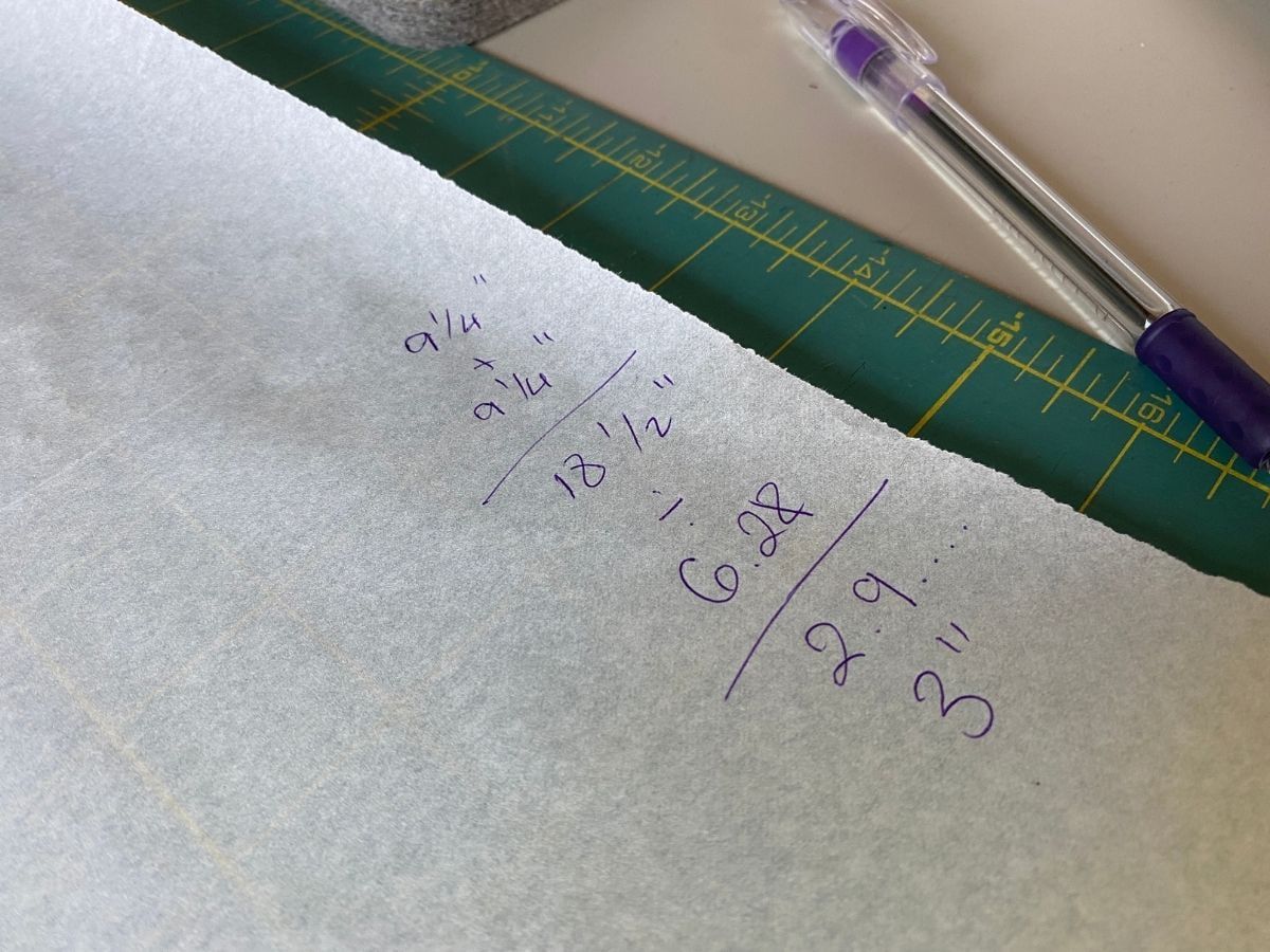 Doing the math for a circle sleeve