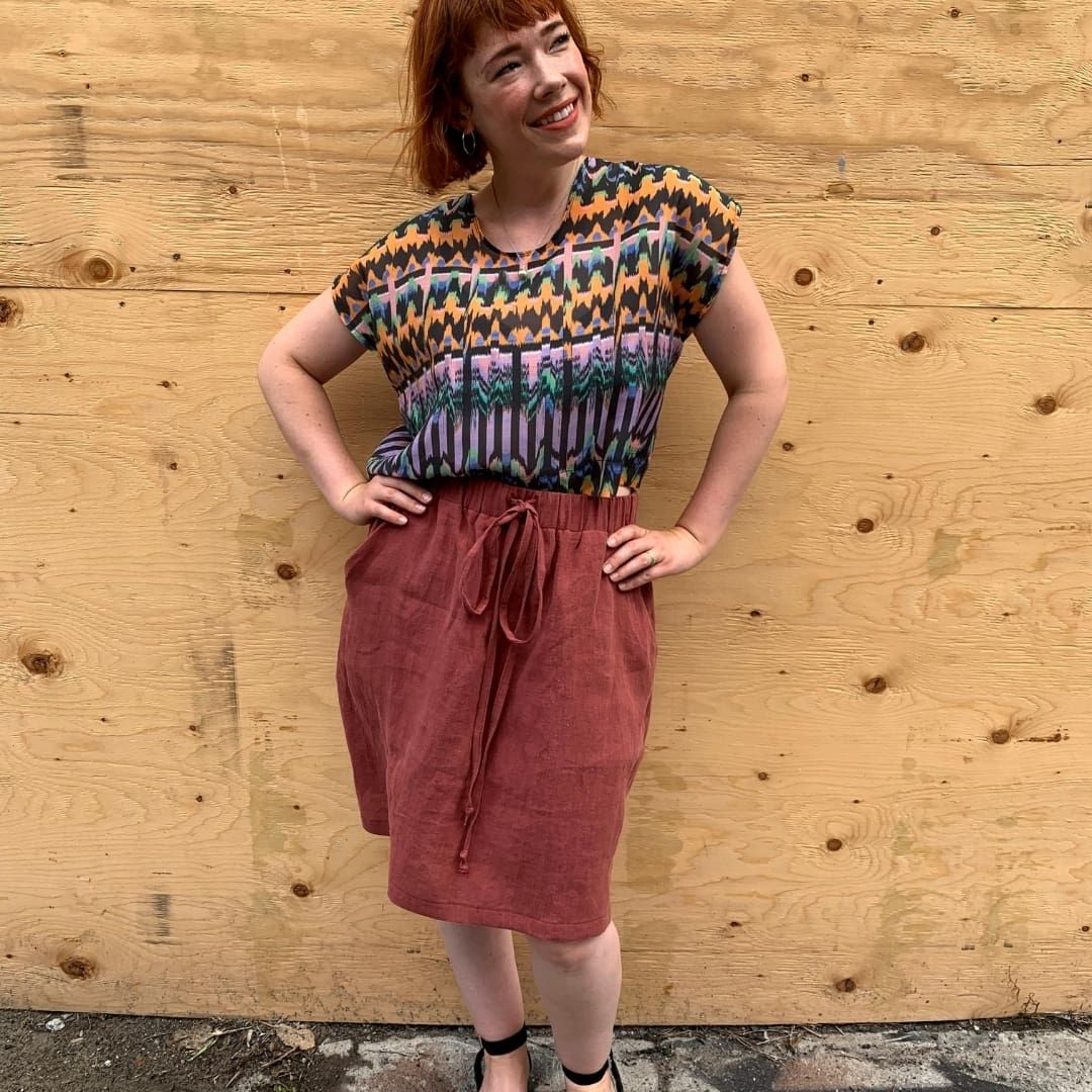 Make it with Meg: Elastic Waist Skirt Pattern Review - Sew Daily