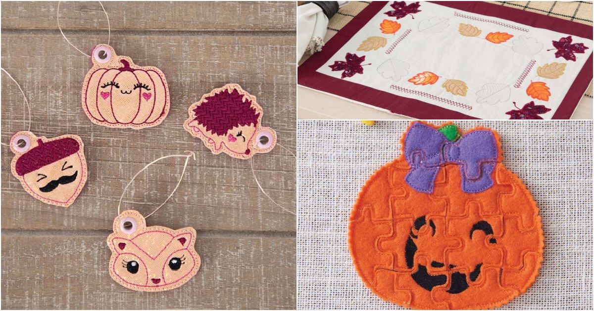 Collection of Creative Machine Embroidery Fall 2021 freebies