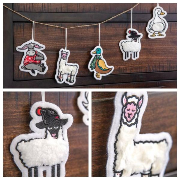 Printable Sheep Embroidery Thread Bobbins