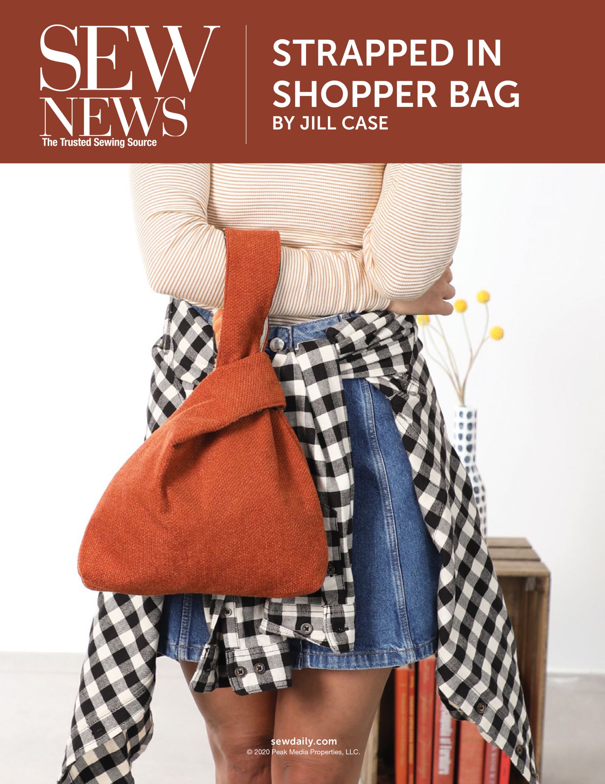 Strapped in Shopper Bag Digital Sewing Pattern - Sew Daily
