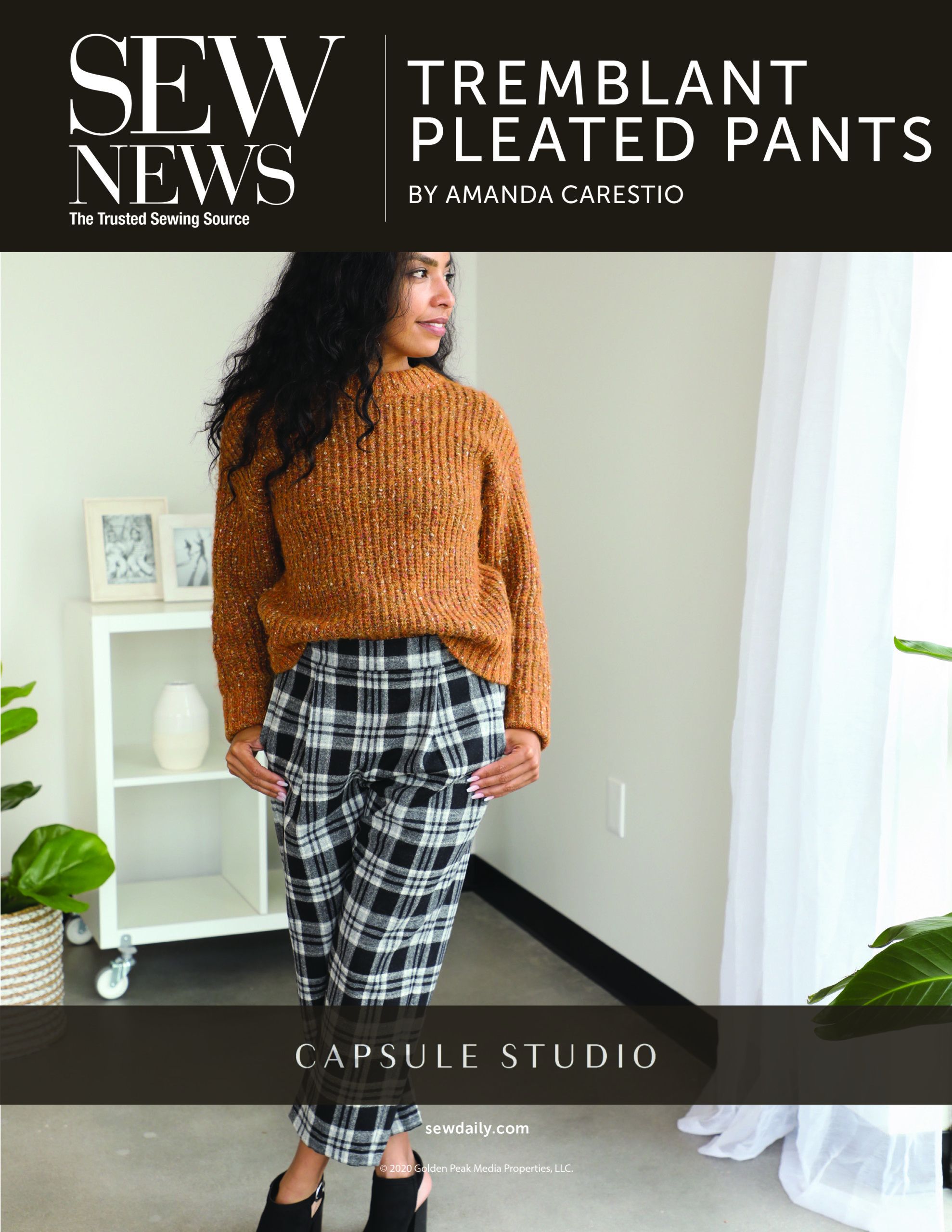 Tremblant Pleated Pants Digital Sewing Pattern - Sew Daily