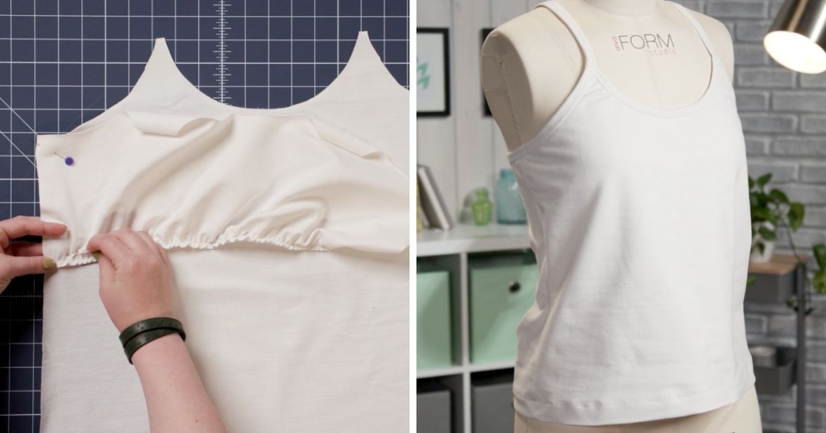 Built-In Bra Tank Top Pattern - Free And Easy