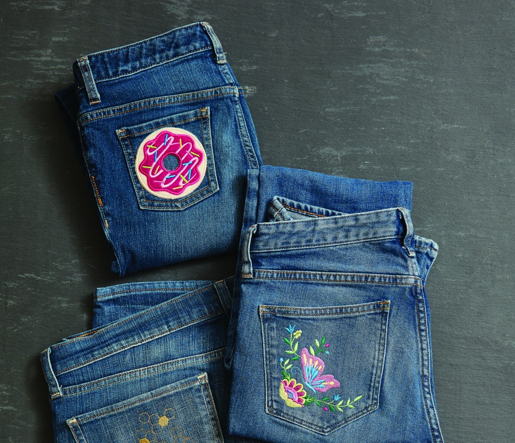 jeans pocket embroidery design