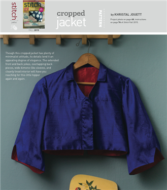Free Sewing Pattern: Cute Cropped Jacket - Sew Daily