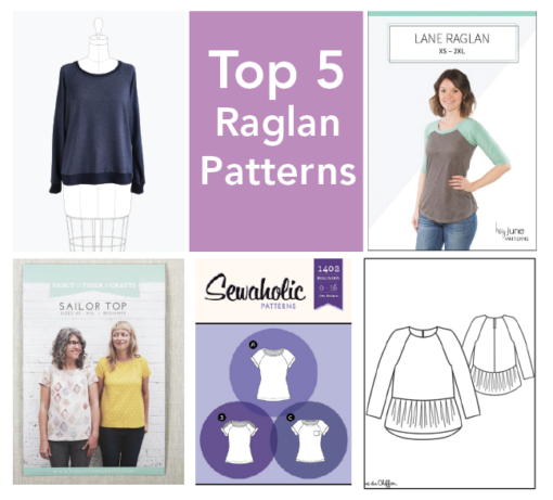 Top 5 Raglan Sewing Patterns for Women - Sew Daily