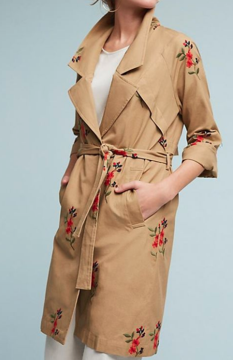 Stitch the Trend: Embroidered Trench Coats - Sew Daily
