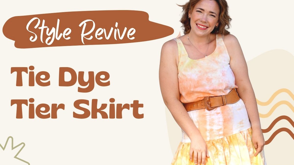 Style Revive Tie-Dye Tier Skirt header