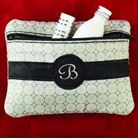 Free Embroidery Design for Cosmetic Bag