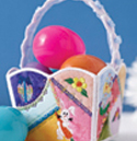 Crazy Quilted Basket: Free Easter Basket Embroidery Design