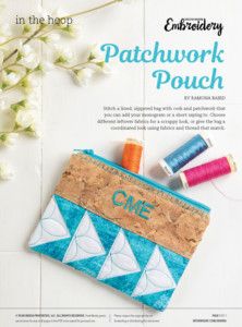 CME In-the-Hoop Patchwork Pouch Embroidery Design - Sew Daily