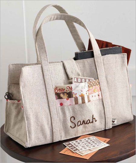 Patchwork Linen Handbag Pattern Download - Sew Daily