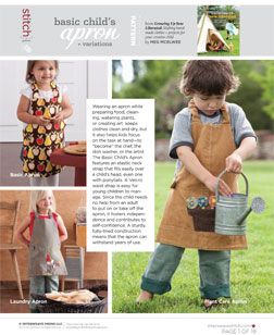 free child apron patterns for sewing