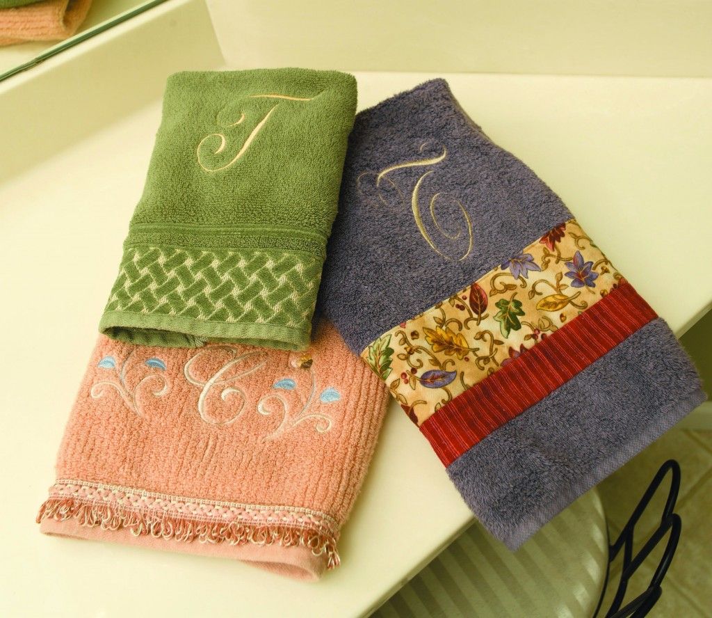Winter Kitchen Towel Cotton Terry Cloth Embroidered Let It 