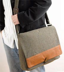 Well-Suited Messenger Bag by Susan Wasinger.