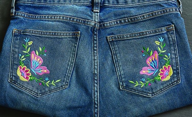 Machine Embroidery on Jeans: Part 4 - Sew Daily