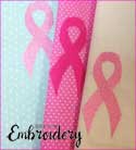 Free Pink Ribbon Embroidery Design