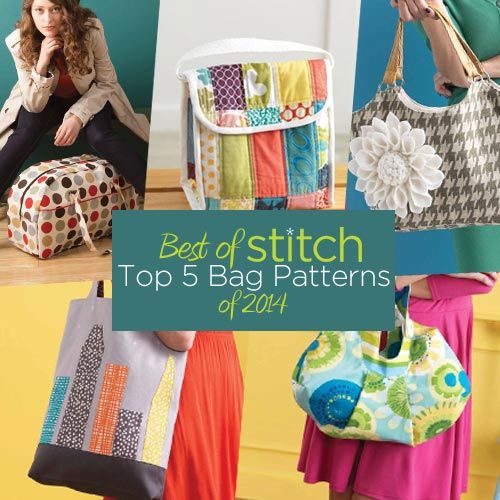 Best of Stitch: Top 5 Bags Sewing Patterns of 2014 Collection - Sew Daily